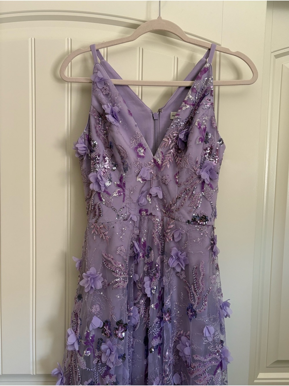 Dress the Population Audrey Cocktail Dress NWT lavender size small - Picture 3 of 13